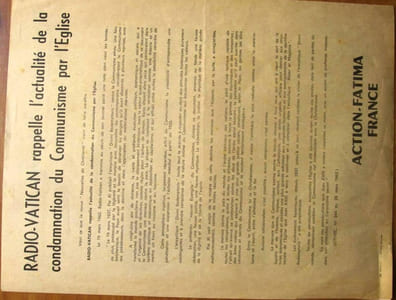 Tract de 4 pages : Nous opposer à la violence de l'O.A.S… Tract et réponse à un article de Témoignage Chrétien du 11 mai 1962.