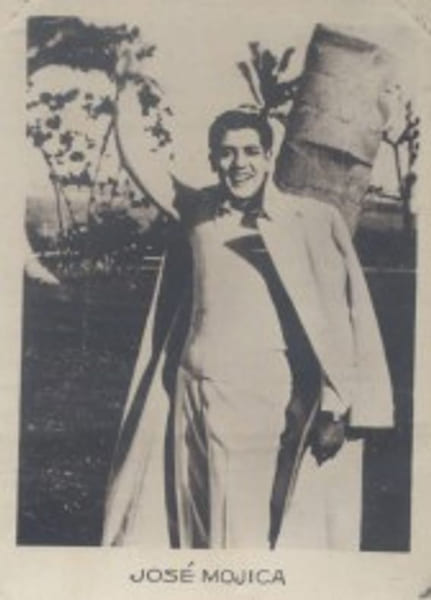 Jos&eacute; Mojica. Photographie de la collection des bonbons et chocolats Loriot. S&eacute;rie E Cin&eacute;ma. Sujet N&deg; 34.. MOJICA Jos&eacute; 