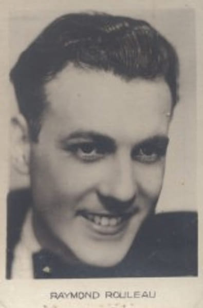 Raymond Rouleau. Photographie de la collection des bonbons et chocolats Loriot. Collection Cin&eacute;ma "Mes vedettes". S&eacute;rie H. N&deg; 6.. ROULEAU Raymond 