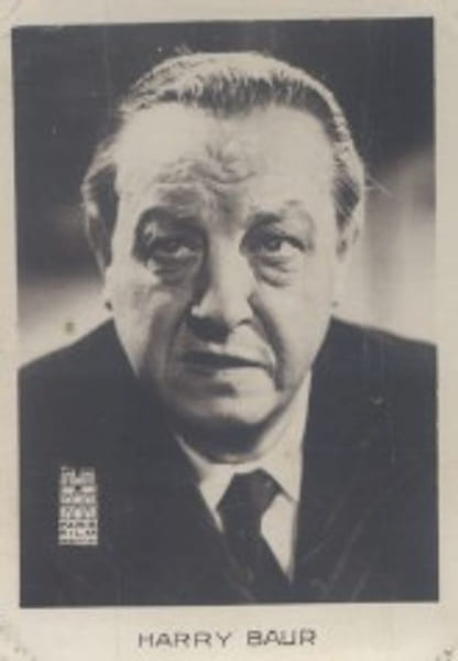 Harry Baur. Photographie de la collection des bonbons et chocolats Loriot. Collection Cin&eacute;ma "Mes vedettes". S&eacute;rie H. N&deg; 19.. BAUR Harry 