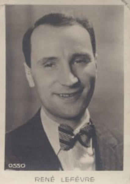 Ren&eacute; Lef&egrave;vre. Photographie de la collection des bonbons et chocolats Loriot. Collection Cin&eacute;ma "Mes vedettes". S&eacute;rie H. N&deg; 27.. LEFEVRE Ren&eacute; 