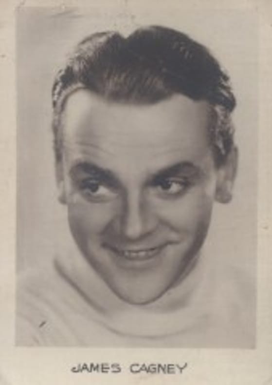 James Cagney. Photographie de la collection des bonbons et chocolats Loriot. Collection Cinéma "Mes vedettes". Série H. N° 33.. CAGNEY James 
