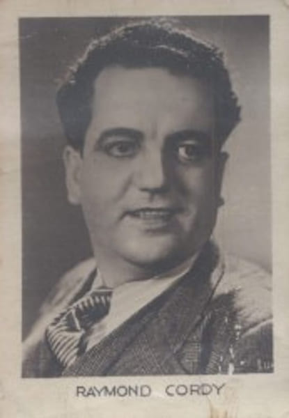 Raymond Cordy. Photographie de la collection des bonbons et chocolats Loriot. Collection Cin&eacute;ma "Mes vedettes". S&eacute;rie I. N&deg; 8.. CORDY Raymond 
