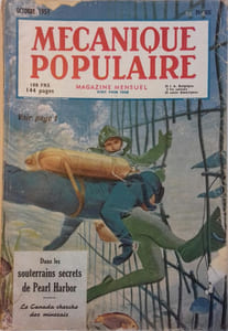 Mécanique populaire 1950 N° 65. En couverture: Hommes grenouilles.