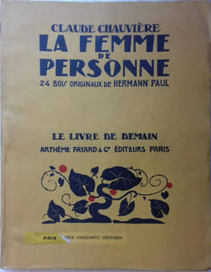 La femme de personne. Roman inédit.