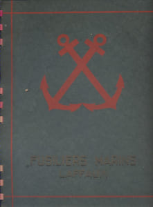 Plaquette commémorative de la cérémonie d'inauguration de la stèle de Laffaux (Aisne) en novembre 1938. Avec un tirage original d'une photo du banquet.