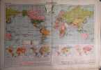 Planisphère. Carte N° 26-27 extraite de l'Atlas classique (Géographie moderne).. SCHRADER F. - GALLOUEDEC L. 