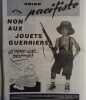 Union pacifiste N° 281. Journal de l'Union pacifiste de France. Non aux jouets guerriers.. UNION PACIFISTE 