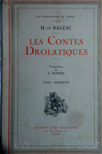 Les contes drolatiques. Tome troisième seul.