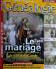 La Revue française de généalogie Hors série : Le mariage du XVIe au XIXe siècle.. LA REVUE FRANCAISE DE GENEALOGIE HORS SERIE 