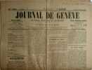 Journal de Genève. National, politique et littéraire. 87e année. N° 88.. JOURNAL DE GENEVE 87e année 