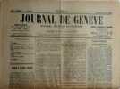 Journal de Genève. National, politique et littéraire. 85e année. N° 295.. JOURNAL DE GENEVE 85e année 
