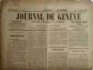 Journal de Genève. National, politique et littéraire. 85e année N° 258.. JOURNAL DE GENEVE 85e année 