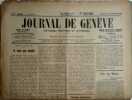 Journal de Genève. National, politique et littéraire. 89e année N° 259.. JOURNAL DE GENEVE 89e année 