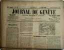 Journal de Genève. National, politique et littéraire. 89e année N° 269.. JOURNAL DE GENEVE 89e année 