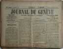 Journal de Genève. National, politique et littéraire. 85e année N° 270.. JOURNAL DE GENEVE 85e année 