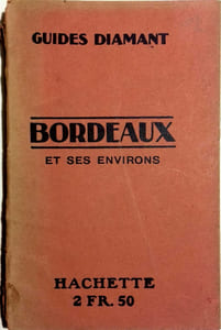 Bordeaux et ses environs. Un plan de Bordeaux dépliant.