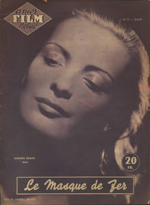 Amor Film Hebdo N° 70. Le Masque de fer de Richard Pottier. Avec Andrée Debar en couverture.