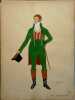 Costume d'homme sous le Consulat. Gravure en couleurs extraite du portfolio d'Emile Gallois : "Le Costume en France de François Ier à 1900". N° 30.. ...