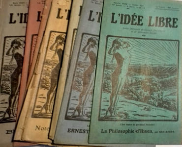 L'idée libre. 13e année - 4e série - 10 numéros sur 12. Il manque juillet et septembre. Revue mensuelle de culture individuelle et de rénovation sociale.