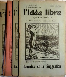 L'idée libre. 22e année - 10e série - Année incomplète, il manque le numéro de décembre. Revue mensuelle. Culture individuelle - Rénovation sociale.