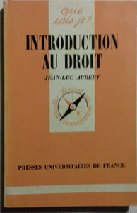 Introduction au droit.