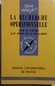 La recherche opérationnelle.
