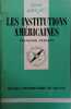 Les institutions américaines.. BURGESS Françoise 