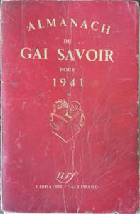 Almanach du Gai Savoir pour 1941.