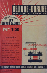 Reliure-dorure. Peau, toile, décoration.