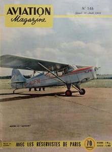 Aviation Magazine N° 146. En couverture, l'Auster J-5 "Autocar". Dans ce numéro : Avec les réservistes de Paris.
