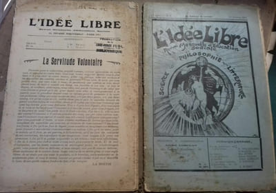 L'idée libre. Première année - Numéros 2 et 3. Revue mensuelle d'éducation sociale. Articles d'André Lorulot, Abel Faure, Manuel Devaldès, Alfred Naquet, Mauricus, E. Hureau, Han Ryner…