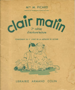 Clair matin. 2e cahier d'écriture-lecture. Complément du 2e livret de la méthode de lecture.
