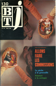 Bibliothèque de travail junior N° 130 : Allons faire les commissions. Un article sur la pêche à la grenouille.