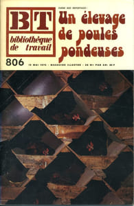 Bibliothèque de travail N° 806. Un élevage de poules pondeuses. (A Trans-en-Provence, Gard)