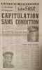 Libération Soir. Edition spéciale du 8 mai 1945. Capitulation sans condition.. LIBERATION SOIR 