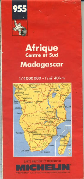 Afrique Centre et Sud. Madagascar.. CARTE MICHELIN 