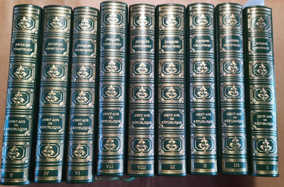 Cent ans de République. En 9 volumes. Tome I : 1870-1878. Tome II : 1879-1893. Tome III : 1893-1906. Tome IV : 1906-1918. Tome V : 1918-1931. Tome VI : 1931-1938. Tome VII : 1938-1940. Tome VIII : 1940-1944. Tome IX : 1944-1970.