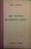 100 textes de versions latines à l'usage des élèves de 4e (quatrième) et 3 e (troisième).. BIZOS M. - BURGARD R. 