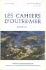 Les cahiers d'outre-mer. Revue de géographie. N° 155. Numéro consacré à la Nouvelle Calédonie.. LES CAHIERS D'OUTRE-MER 