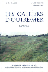 Les cahiers d'outre-mer. Revue de géographie. N° 173. Malawi, Rwanda, Libéria, Hawaï…