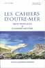 Les cahiers d'outre-mer. Revue de géographie. N° 198. Mers tropicales et économie maritime…. LES CAHIERS D'OUTRE-MER 