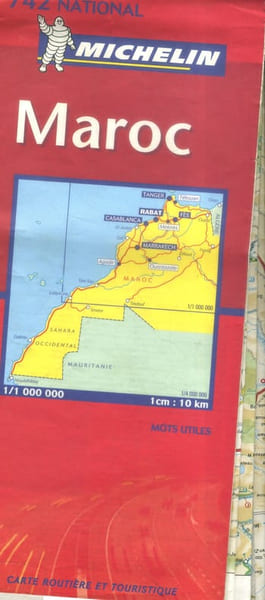 Ancienne Carte Michelin N&deg; 742 : Maroc. Morocco. Carte au 1/1 000 000e.. CARTE MICHELIN 