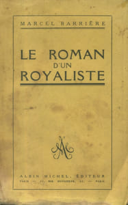 Le roman d'un royaliste.
