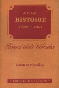 Résumé aide-mémoire. Histoire. Révolution-Empire. Première moitié du XIX e siècle.
