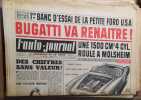 L'auto-journal 1960. Numéro 244. Bugatti va renaître. Banc d'essai de la petite Ford U.S.A.. L'AUTO-JOURNAL 