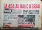 L'auto-journal 1960. Numéro 248. La 404 au banc d'essai…. L'AUTO-JOURNAL 
