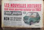L'auto-journal 1960. Numéro 249. Les nouvelles voitures que vous pourrez acheter en 1962. La Tranville…. L'AUTO-JOURNAL 