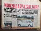 L'auto-journal 1960. Numéro 251. Nouvelle 3 CV à tout faire. la Fiat 500…. L'AUTO-JOURNAL 