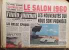 L'auto-journal 1960. Numéro 255. Le salon 1960. Banc d'essai Volswagen 1961…. L'AUTO-JOURNAL 